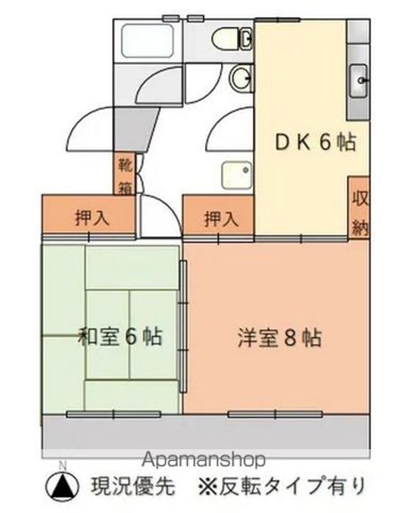 コーポ塩野303の間取り
