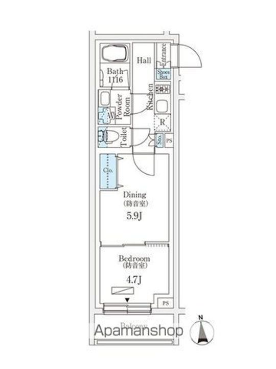 東京都練馬区桜台3丁目の賃貸マンションの間取り