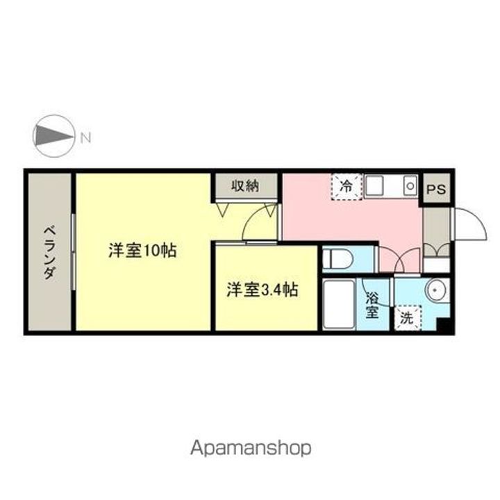ブロッサムC−2302の間取り