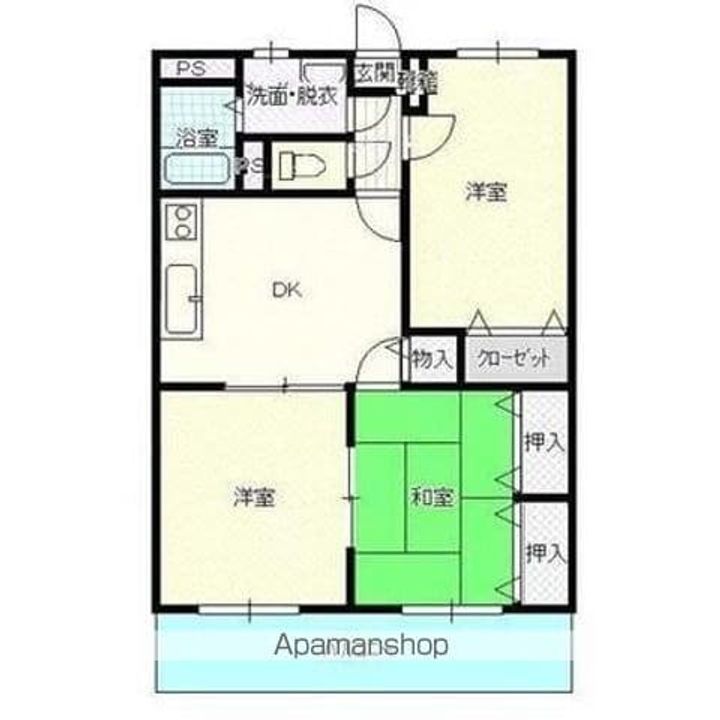 香川県高松市多肥下町の賃貸マンションの間取り