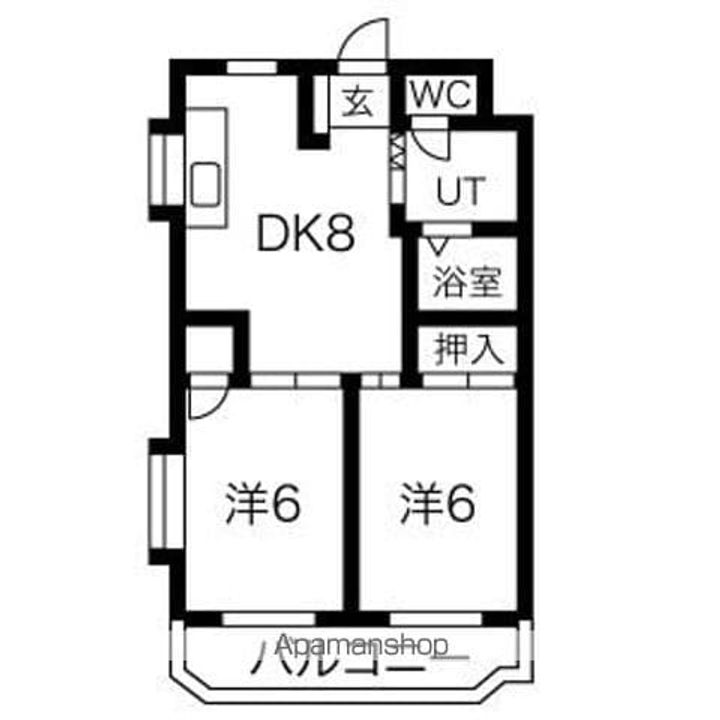 シャトーレ黒川の間取り