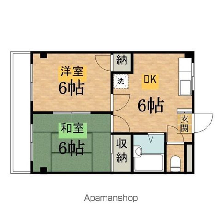 大沢コーポの間取り