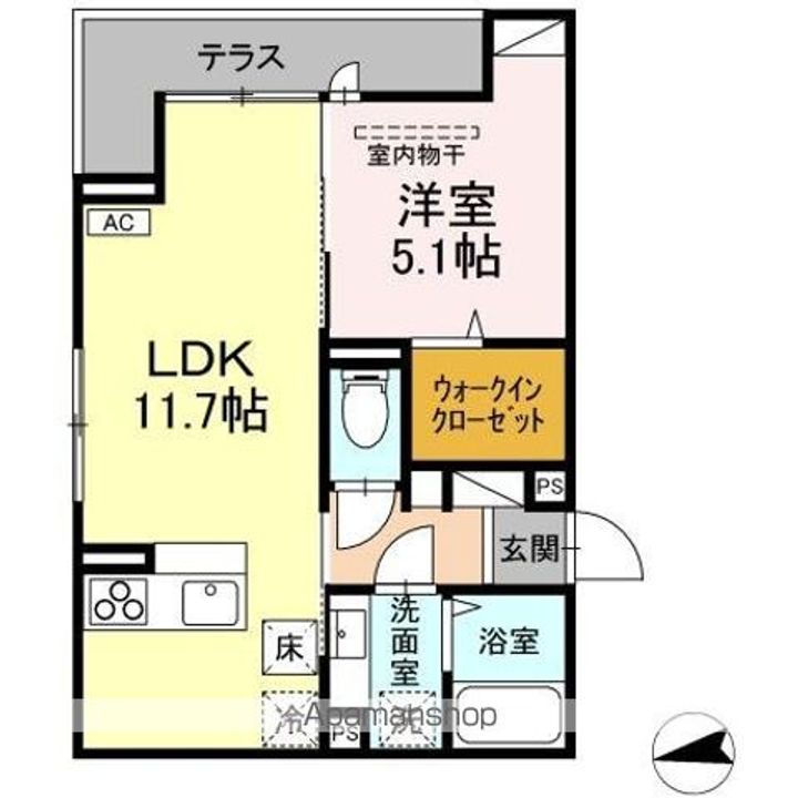 DーROOM富竹新田の間取り