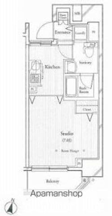 フィットエル仙台一番町412の間取り