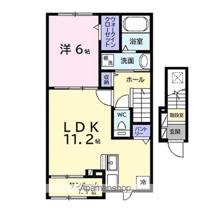 ヒカルサ市原姉ヶ崎ウエストの間取り