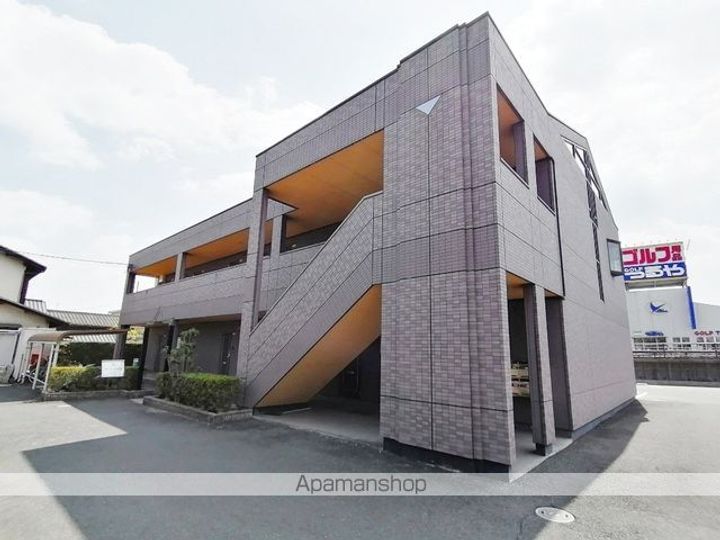 岡山県倉敷市新田の賃貸アパートの外観