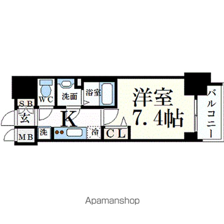 プレサンス桜通ベルノの間取り