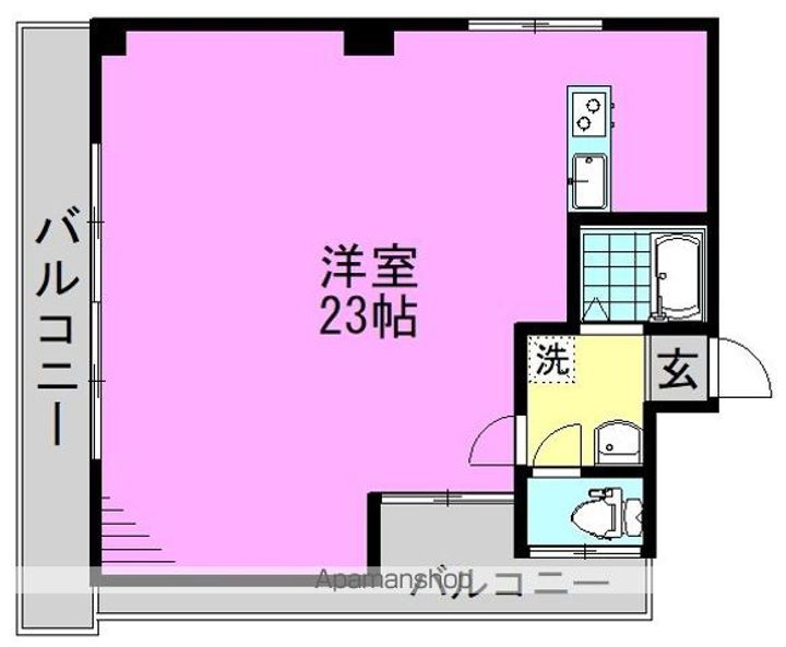 東京都杉並区高円寺南3丁目の賃貸マンションの間取り