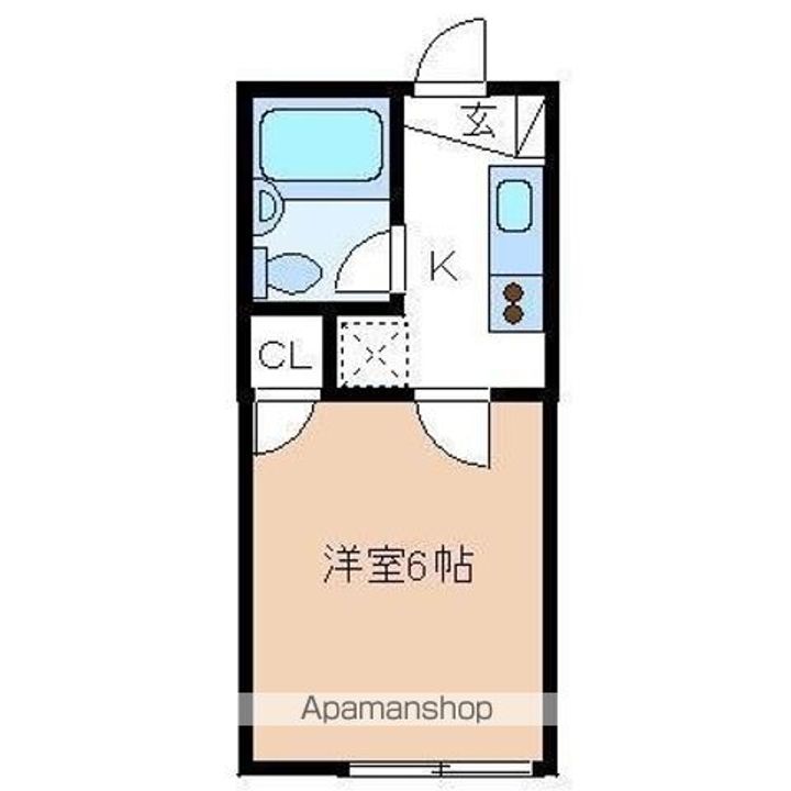 アリス岩沼第二A棟105の間取り