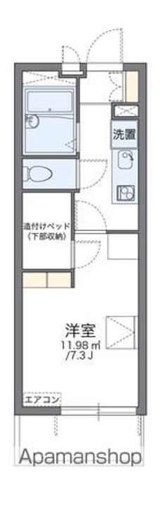 レオパレスグリチネⅡの間取り