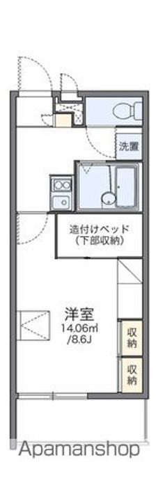 レオパレスソレーユ Ⅱ109の間取り