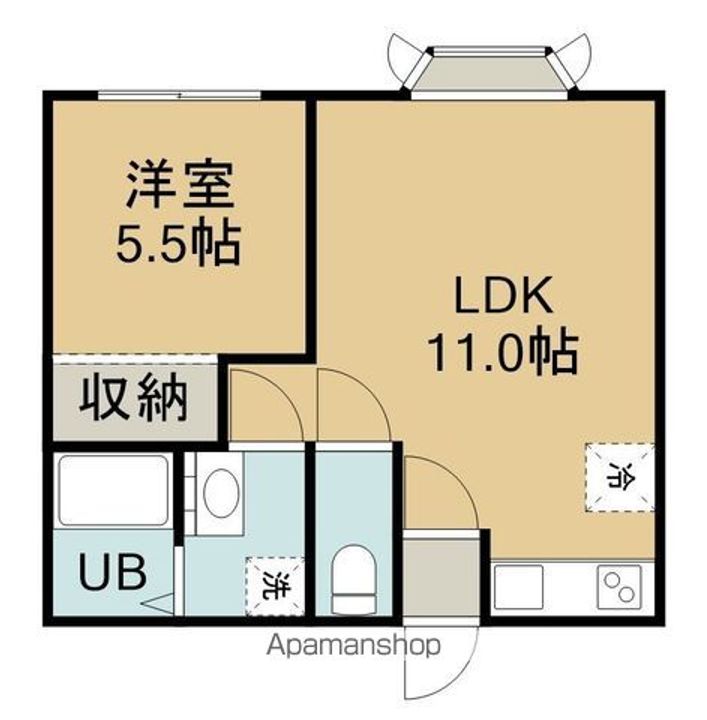 リバーサイド中の橋202の間取り