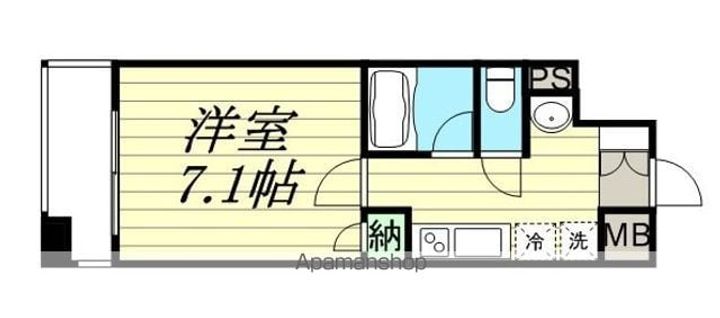 宮城県仙台市宮城野区榴岡3丁目の賃貸マンション807の間取り