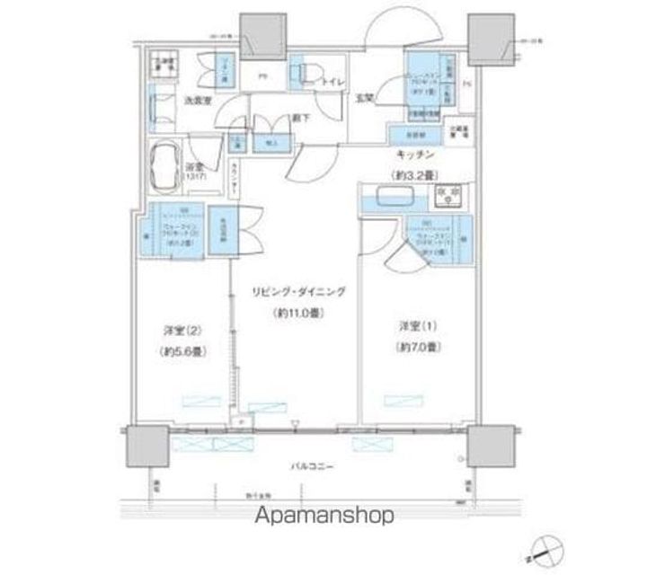 パークシティ柏の葉キャンパス ザ・ゲートタワー ウエストの間取り