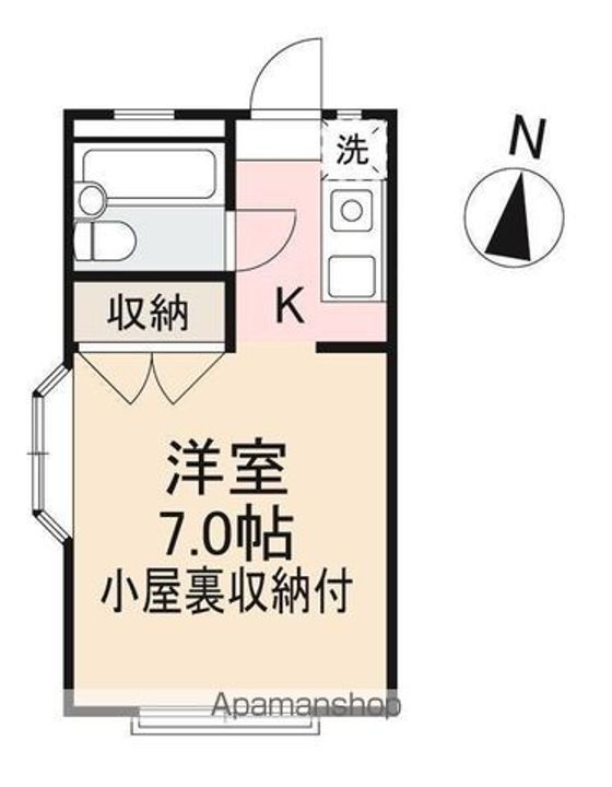 ドミトリー茜204の間取り