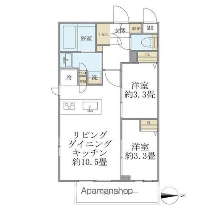 LA PERLA NAKANOの間取り