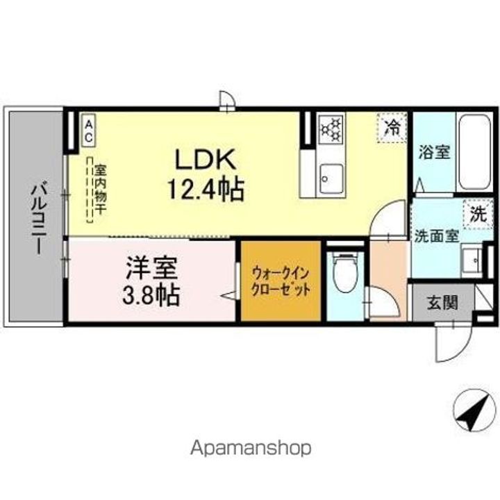 ディアライズ久米中央の間取り