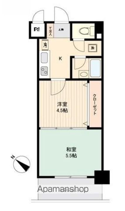 宮城県仙台市宮城野区新田2丁目の賃貸マンションの間取り
