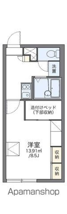 レオパレス白樺204の間取り