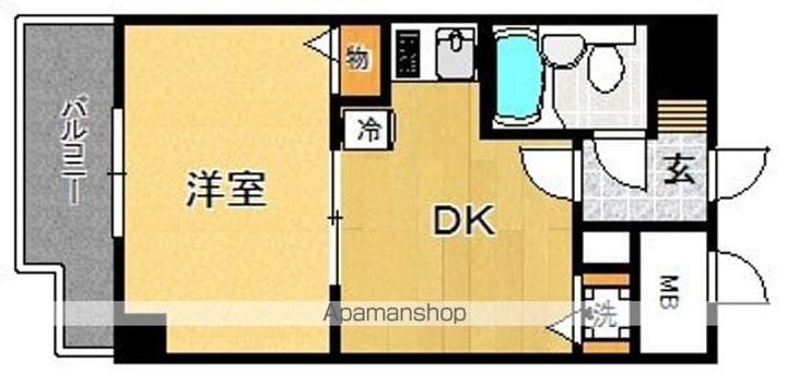 神奈川県川崎市宮前区南平台の賃貸マンションの間取り