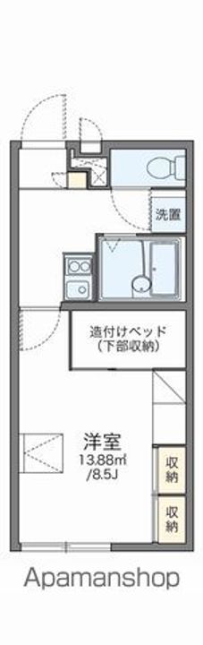 レオパレスあめか105の間取り