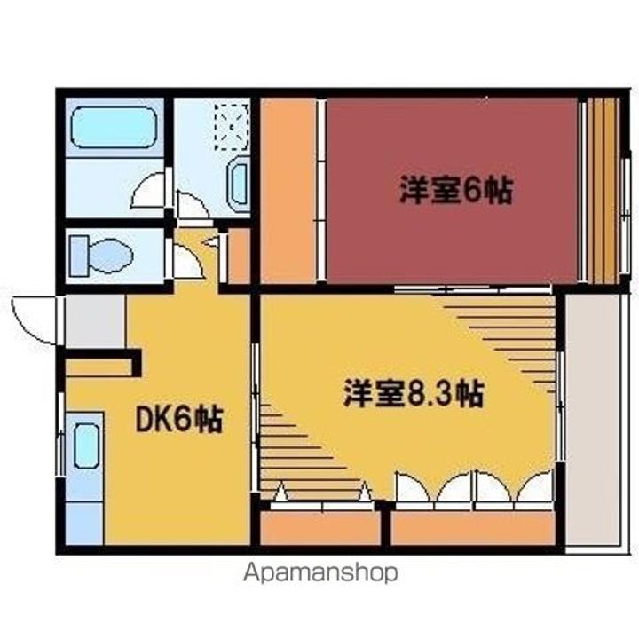 グレイス藤浪 A106の間取り
