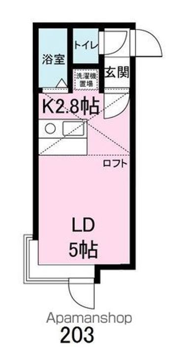 サンテラス文京台 壱番館202の間取り
