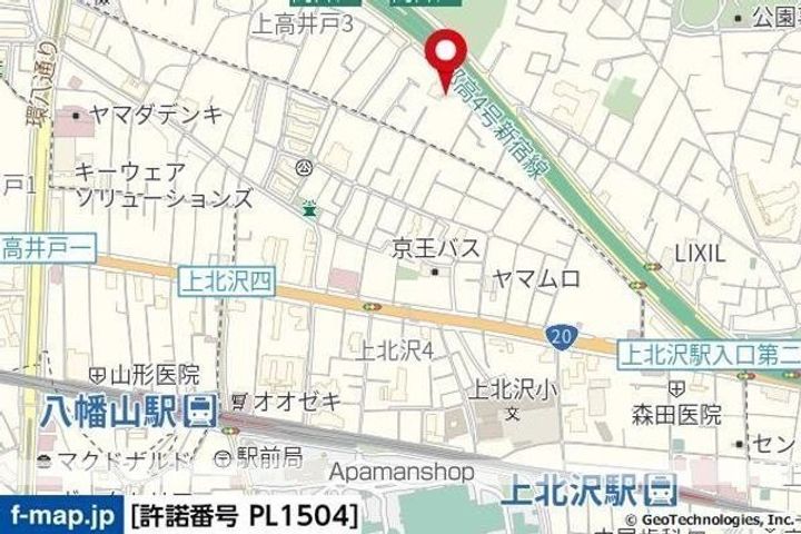 トーシンフェニックス上北沢ツインコートの周辺
