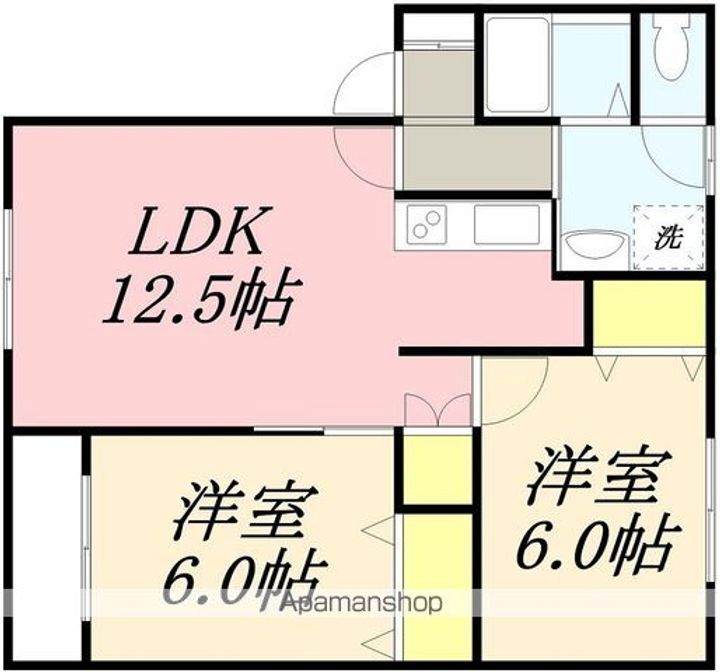 本町レジデンス(ホンチョウレジデンス)304の間取り