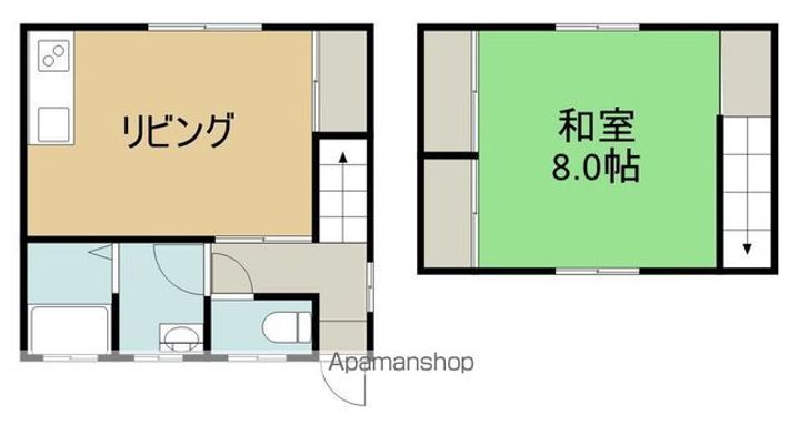 広島県安芸高田市吉田町竹原(一戸建)の賃貸物件戸建ての間取り