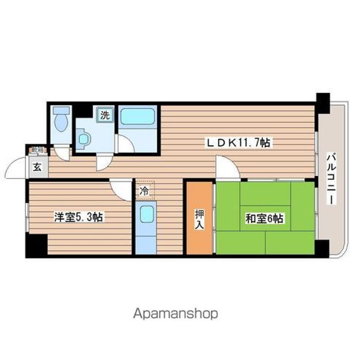 ノースシテイ21501の間取り