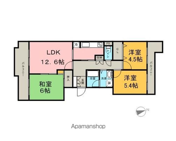 イトーピア徳川町マンションの間取り
