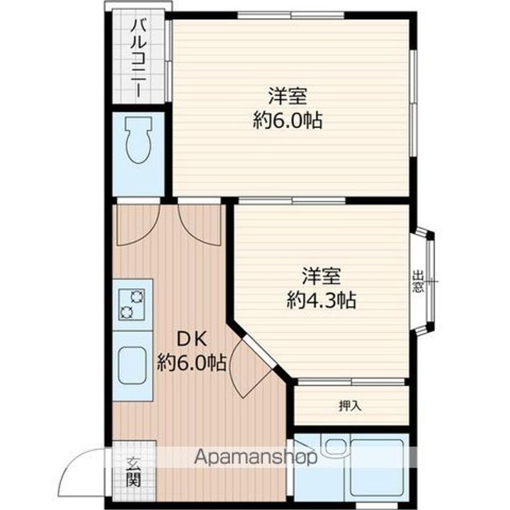 キャピタル住之江公園の間取り