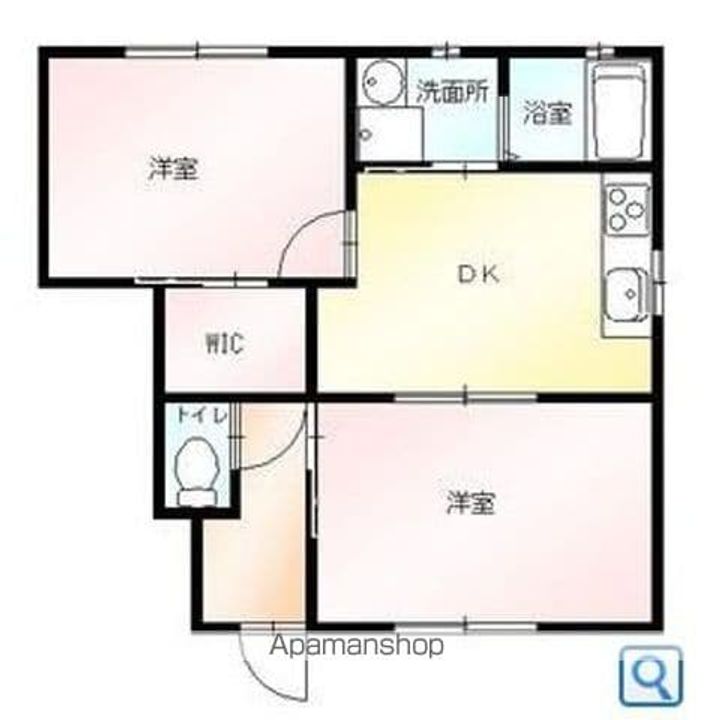 群馬県太田市鳥山上町の賃貸アパートの間取り