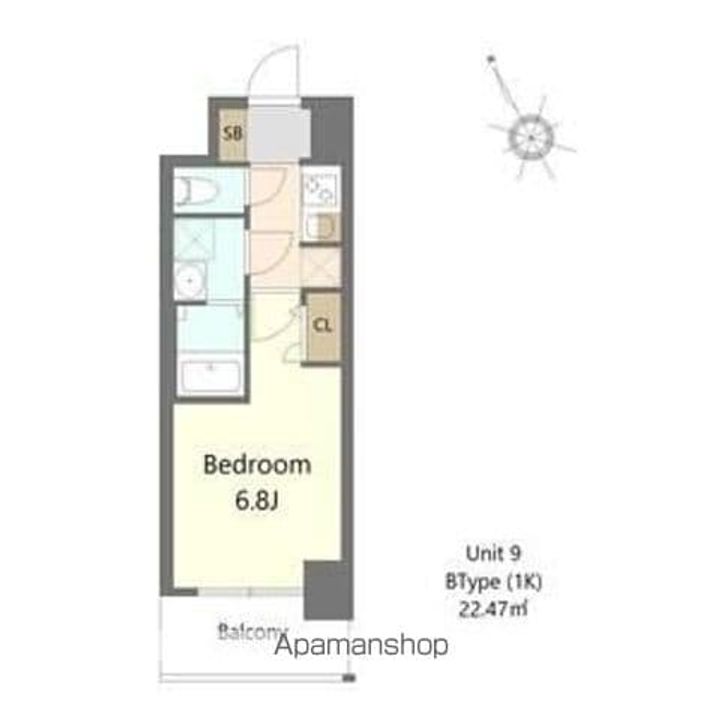 SーRESIDENCE堺浜寺BROAD709の間取り