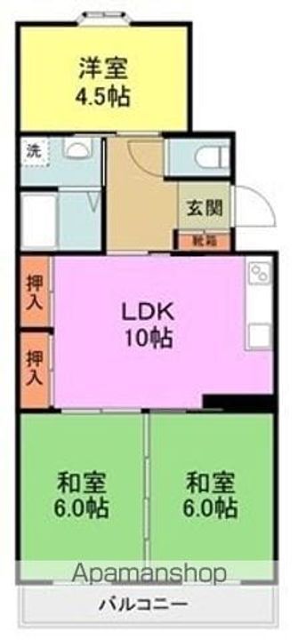 エルムビラ102の間取り