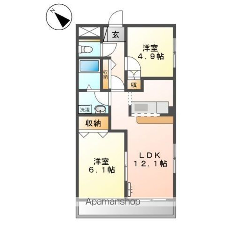 ロータスコンファ201の間取り