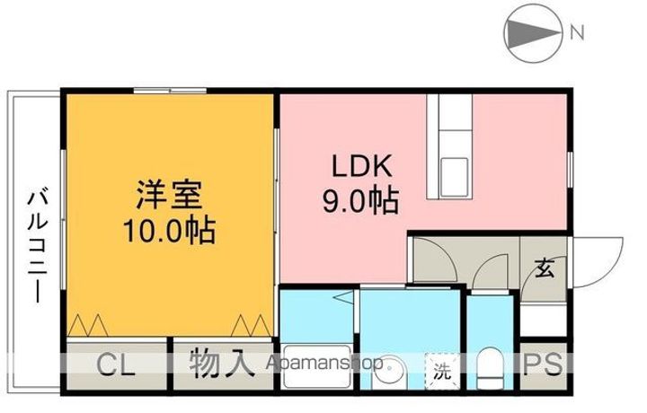 クレドール南川添の間取り