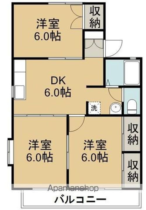 ブーケ・ド・ツルマキA棟の間取り