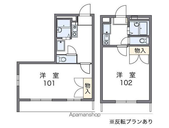 レオパレスフォレスト301の間取り
