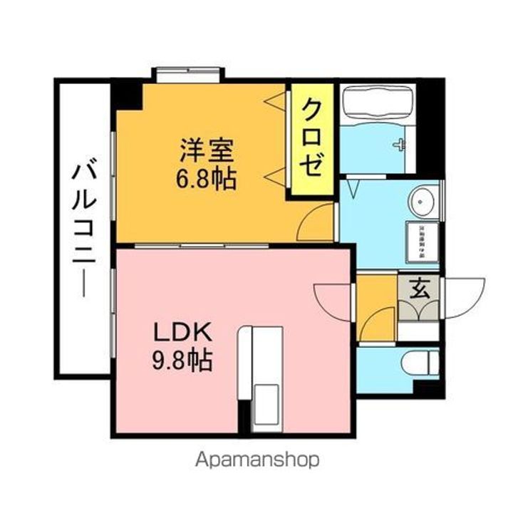 ウィンディア室見Ⅵの間取り