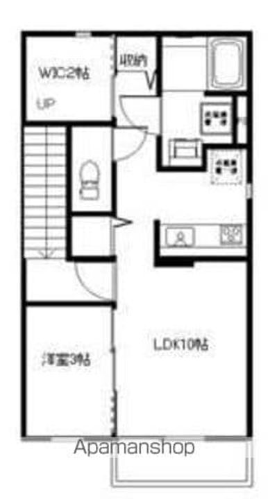 ルミエール Ⅱ203号室の間取り