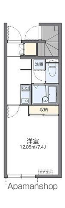 香川県丸亀市富士見町1丁目の賃貸アパートの間取り