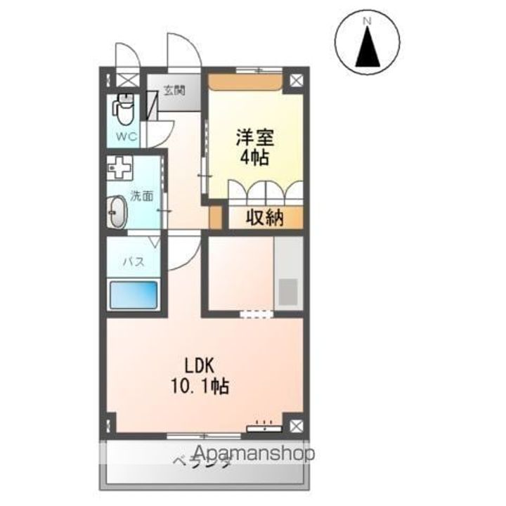 ベルメゾン三ノ町の間取り