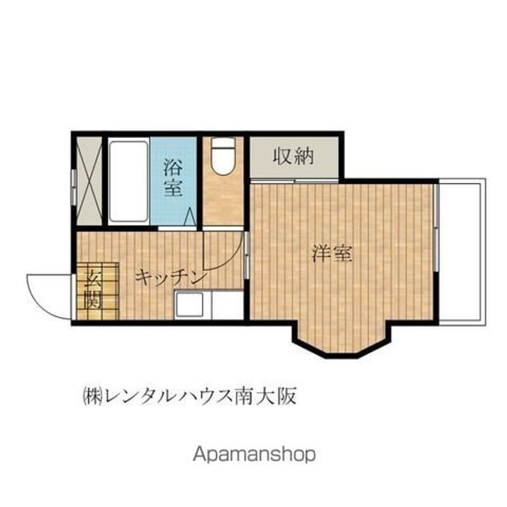 シャルマンフジ東岸和田弐番館106の間取り