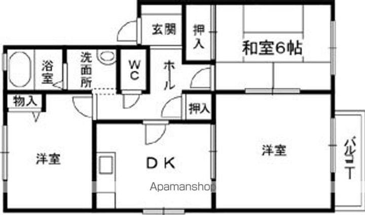フレグランス・ヴィラA102の間取り