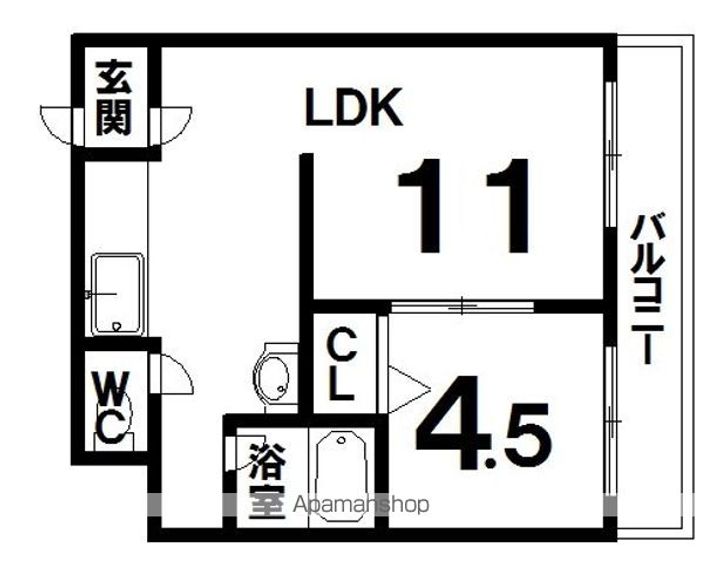 マルクエレガンスⅢ3-Dの間取り