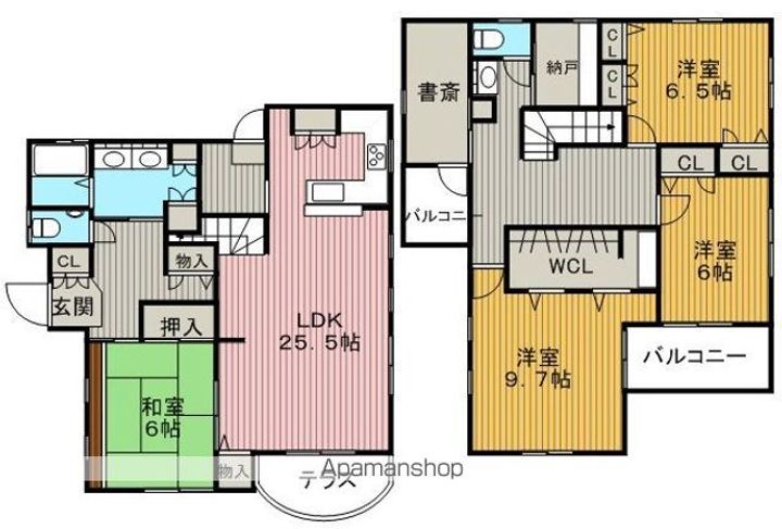 大阪府豊中市緑丘1丁目(一戸建)の賃貸物件の間取り