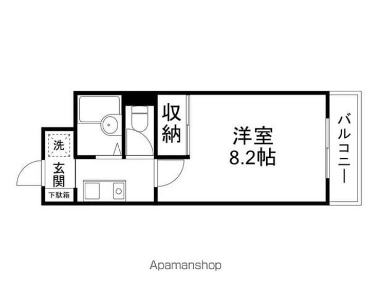 滋賀県大津市雄琴5丁目の賃貸アパートの間取り