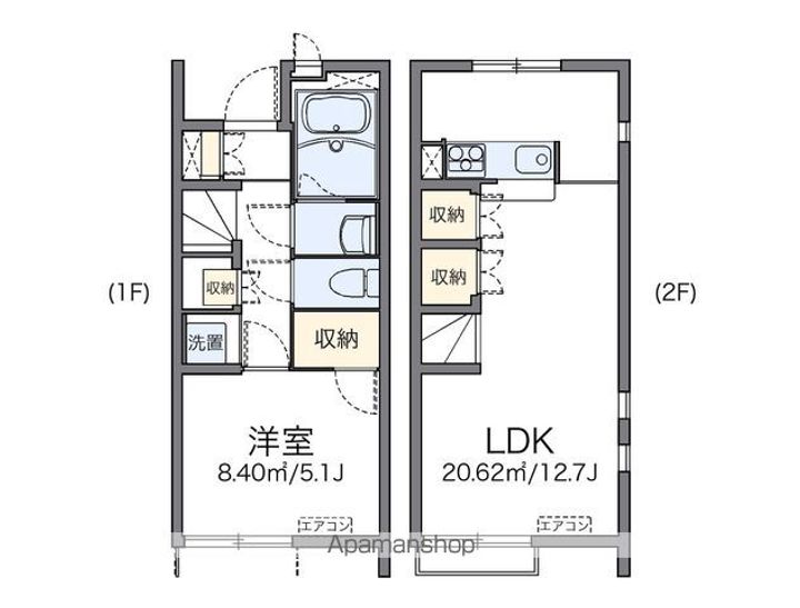 レオネクスト庄五郎 参番館101の間取り